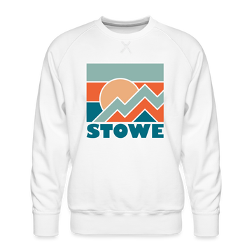 Premium Stowe Sweatshirt - Men's Vermont Sweatshirt - white