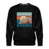 Premium Stowe Sweatshirt - Men's Vermont Sweatshirt - black