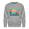 Premium Stowe Sweatshirt - Men's Vermont Sweatshirt - heather grey