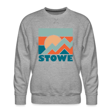 Premium Stowe Sweatshirt - Men's Vermont Sweatshirt - heather grey