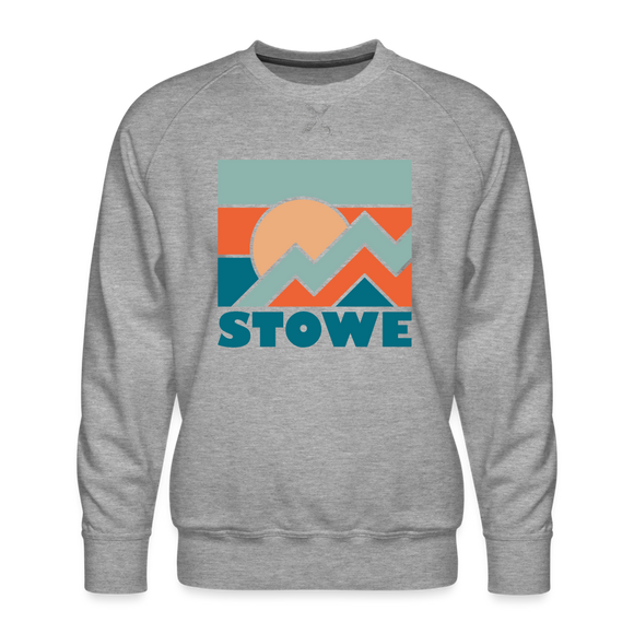 Premium Stowe Sweatshirt - Men's Vermont Sweatshirt - heather grey