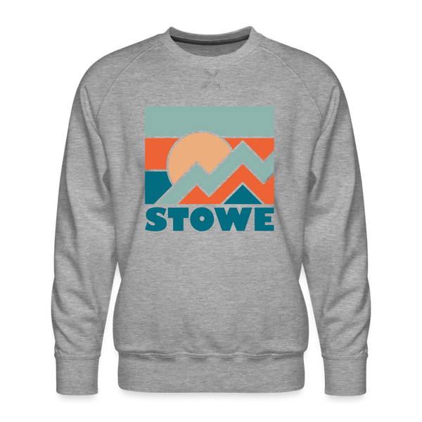 Premium Stowe Sweatshirt - Men's Vermont Sweatshirt - heather grey