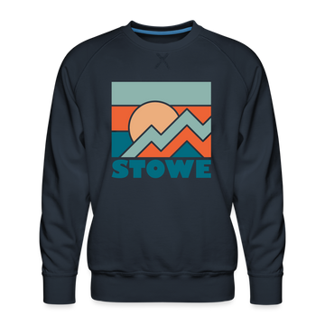Premium Stowe Sweatshirt - Men's Vermont Sweatshirt - navy