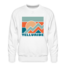 Premium Telluride Sweatshirt - Men's Colorado Sweatshirt - white