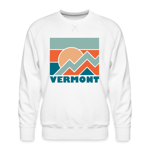 Premium Vermont Sweatshirt - Men's Sweatshirt - white
