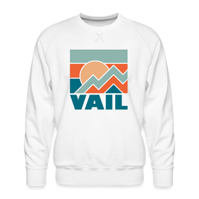 Premium Vail Sweatshirt - Men's Colorado Sweatshirt - white