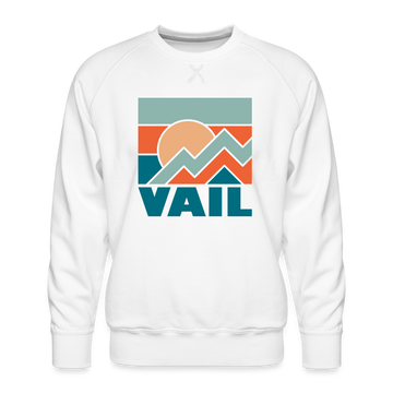 Premium Vail Sweatshirt - Men's Colorado Sweatshirt - white