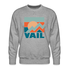 Premium Vail Sweatshirt - Men's Colorado Sweatshirt - heather grey
