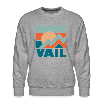 Premium Vail Sweatshirt - Men's Colorado Sweatshirt - heather grey