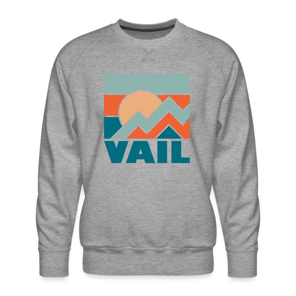 Premium Vail Sweatshirt - Men's Colorado Sweatshirt - heather grey