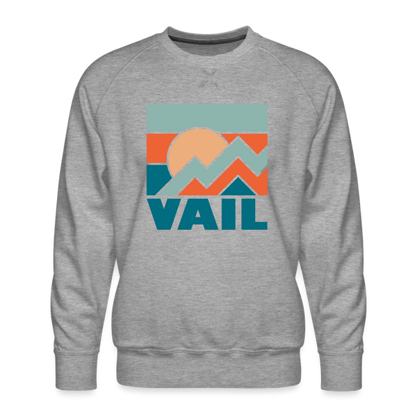 Premium Vail Sweatshirt - Men's Colorado Sweatshirt - heather grey