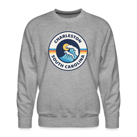 Premium Charleston Sweatshirt - Men's South Carolina Sweatshirt - heather grey