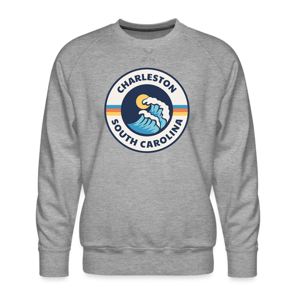 Premium Charleston Sweatshirt - Men's South Carolina Sweatshirt - heather grey