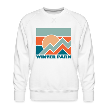 Premium Winter Park Sweatshirt - Men's Colorado Sweatshirt - white
