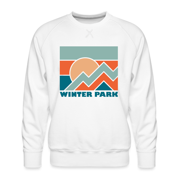 Premium Winter Park Sweatshirt - Men's Colorado Sweatshirt - white