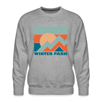 Premium Winter Park Sweatshirt - Men's Colorado Sweatshirt - heather grey