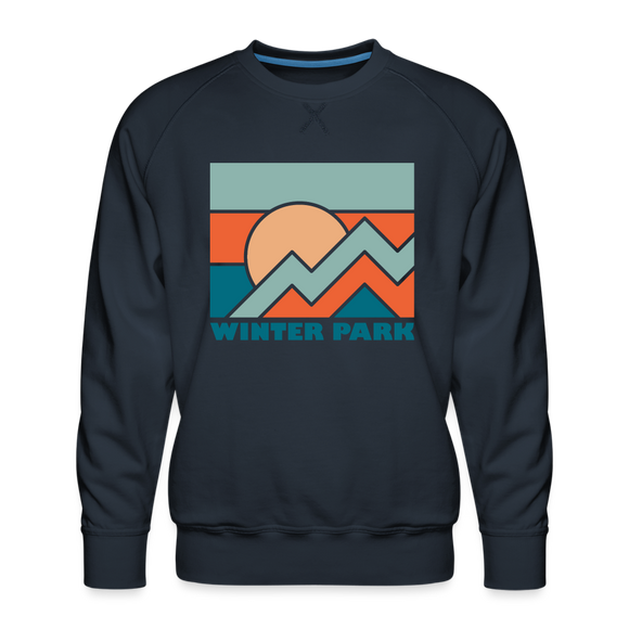Premium Winter Park Sweatshirt - Men's Colorado Sweatshirt - navy