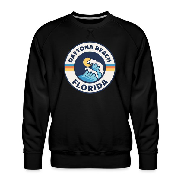 Premium Daytona Beach Sweatshirt - Men's Florida Sweatshirt - black