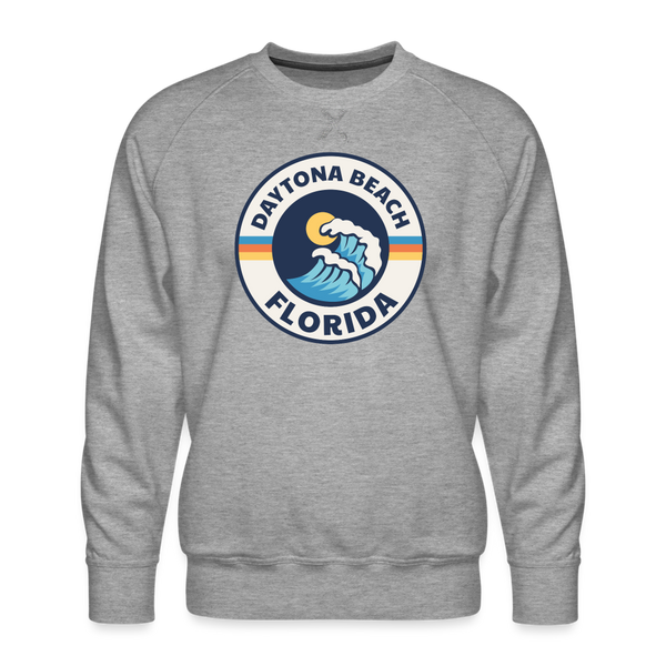 Premium Daytona Beach Sweatshirt - Men's Florida Sweatshirt - heather grey