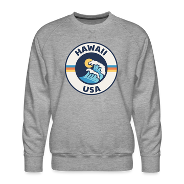 Premium Hawaii Sweatshirt - Men's Sweatshirt - heather grey