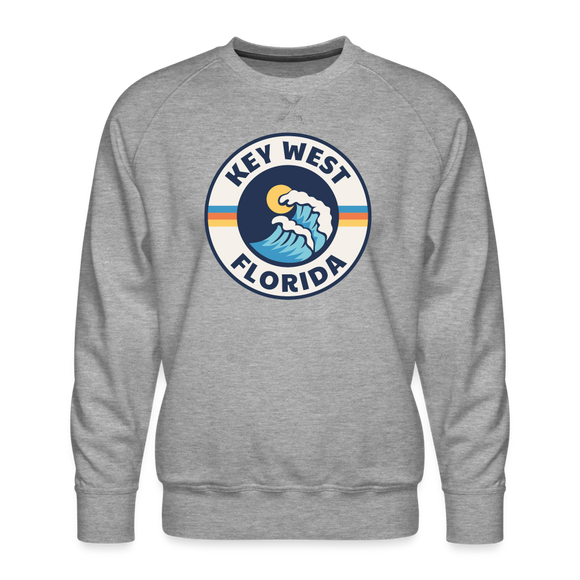 Premium Key West Sweatshirt - Men's Florida Sweatshirt - heather grey
