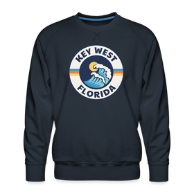 Premium Key West Sweatshirt - Men's Florida Sweatshirt - navy
