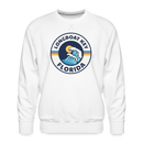 Premium Longboat Key Sweatshirt - Men's Florida Sweatshirt - white