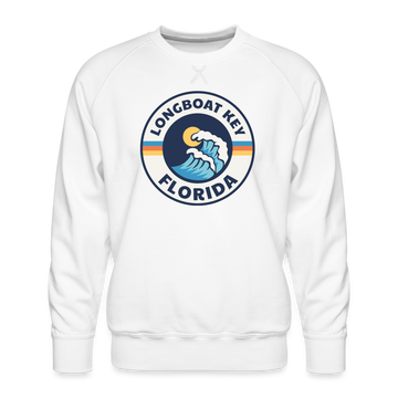 Premium Longboat Key Sweatshirt - Men's Florida Sweatshirt - white