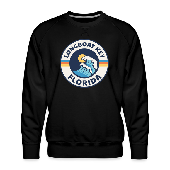 Premium Longboat Key Sweatshirt - Men's Florida Sweatshirt - black
