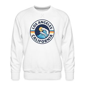 Premium Los Angeles Sweatshirt - Men's California Sweatshirt - white