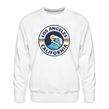 Premium Los Angeles Sweatshirt - Men's California Sweatshirt - white