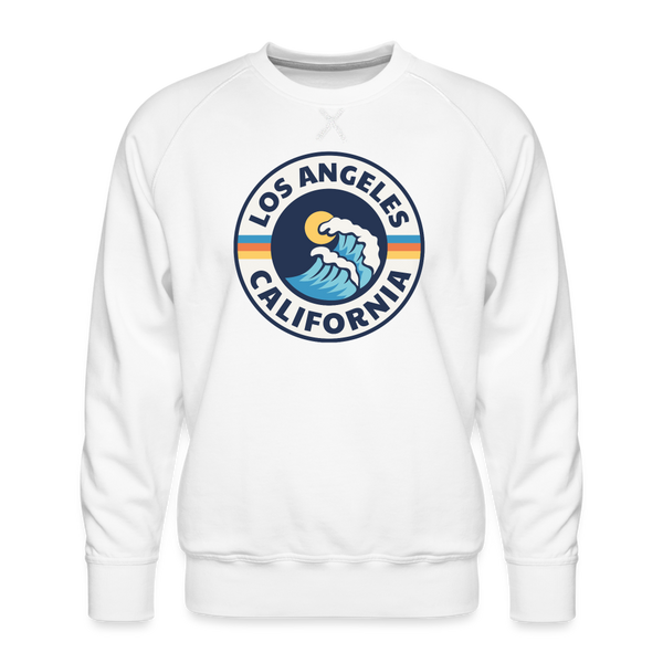 Premium Los Angeles Sweatshirt - Men's California Sweatshirt - white