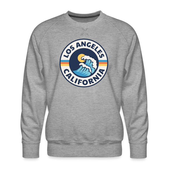 Premium Los Angeles Sweatshirt - Men's California Sweatshirt - heather grey