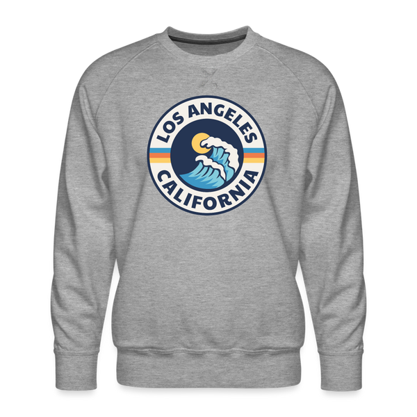 Premium Los Angeles Sweatshirt - Men's California Sweatshirt - heather grey