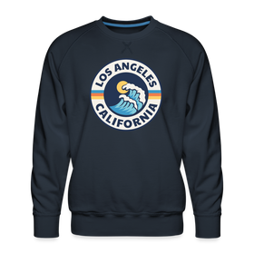 Premium Los Angeles Sweatshirt - Men's California Sweatshirt - navy
