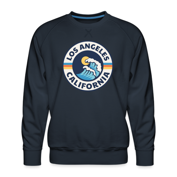 Premium Los Angeles Sweatshirt - Men's California Sweatshirt - navy