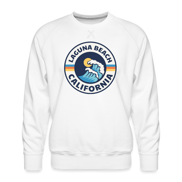 Premium Laguna Beach Sweatshirt - Men's California Sweatshirt - white