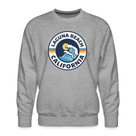 Premium Laguna Beach Sweatshirt - Men's California Sweatshirt - heather grey