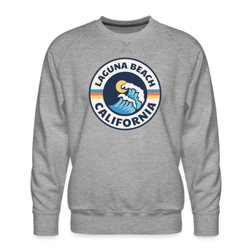 Premium Laguna Beach Sweatshirt - Men's California Sweatshirt - heather grey