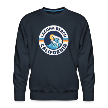 Premium Laguna Beach Sweatshirt - Men's California Sweatshirt - navy