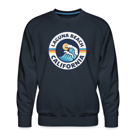 Premium Laguna Beach Sweatshirt - Men's California Sweatshirt - navy