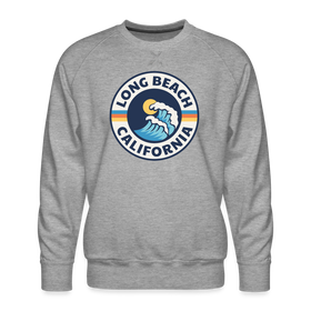 Premium Long Beach Sweatshirt - Men's California Sweatshirt - heather grey