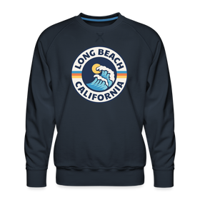 Premium Long Beach Sweatshirt - Men's California Sweatshirt - navy