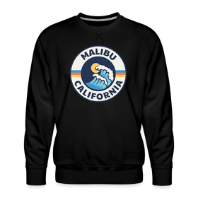 Premium Malibu Sweatshirt - Men's California Sweatshirt - black