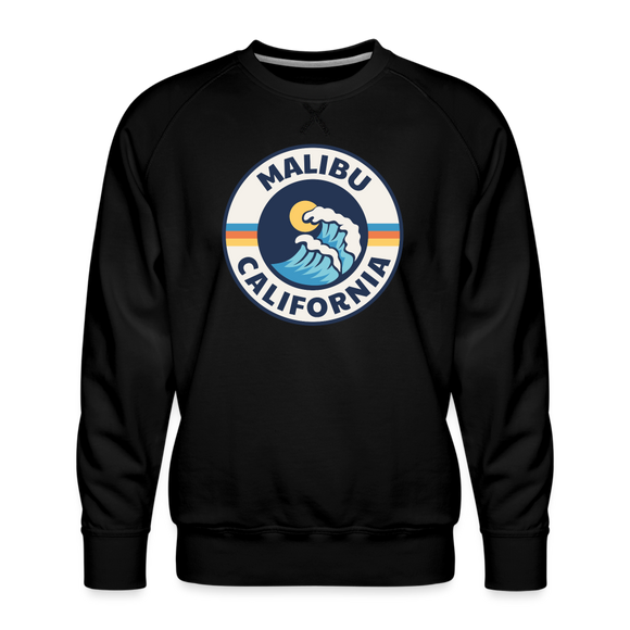 Premium Malibu Sweatshirt - Men's California Sweatshirt - black