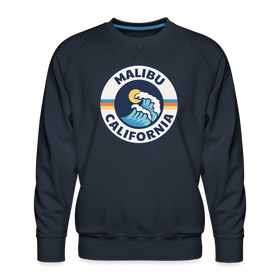 Premium Malibu Sweatshirt - Men's California Sweatshirt - navy