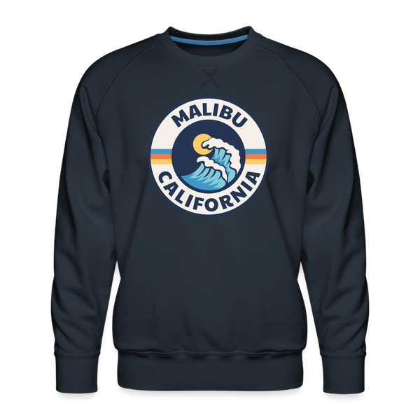 Premium Malibu Sweatshirt - Men's California Sweatshirt - navy