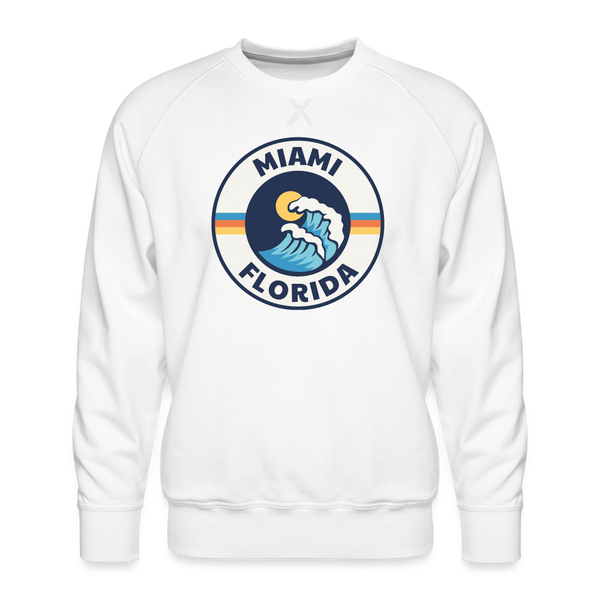 Premium Miami Sweatshirt - Men's Florida Sweatshirt - white