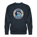 Premium Miami Sweatshirt - Men's Florida Sweatshirt - navy