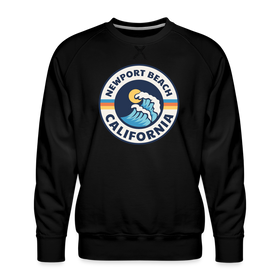 Premium Newport Beach Sweatshirt - Men's California Sweatshirt - black
